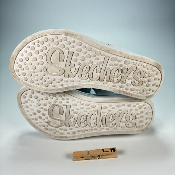 Skechers Gray Rhinestone Platform Thong Slip On Comfort Sandals Women's Size 8 - Picture 11 of 11